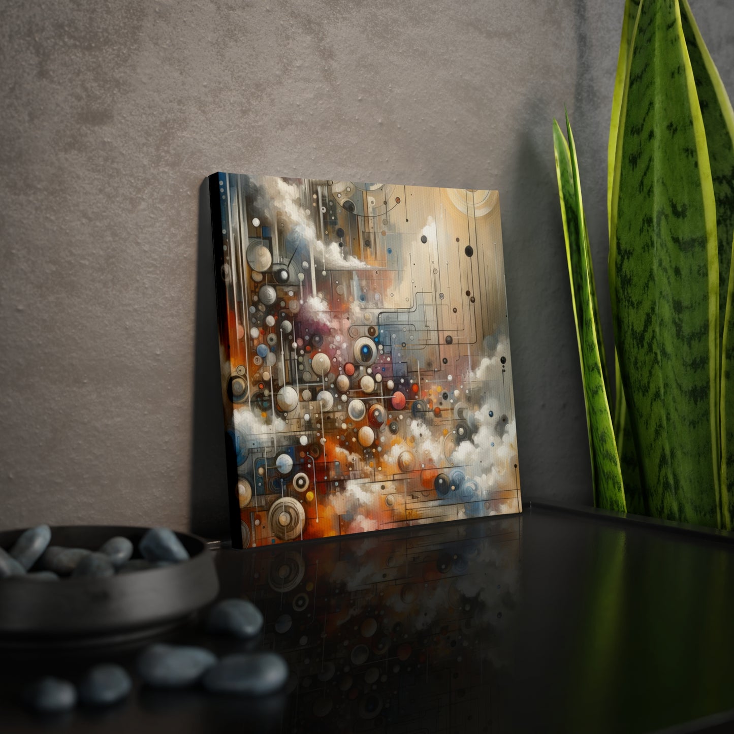 Abstract Mechanical Harmony Canvas Photo Tile