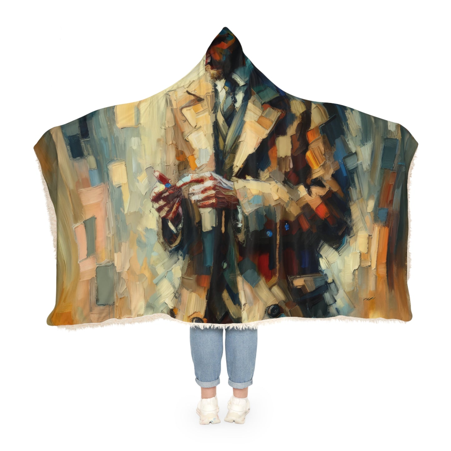 Urban Tachism Encounter Snuggle Blanket