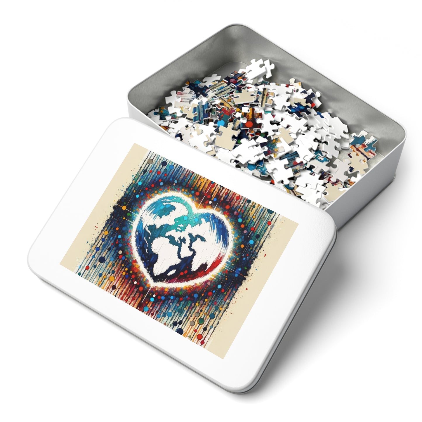 Heartbeats Synchronizing Peace Jigsaw Puzzle (30, 110, 252, 500,1000-Piece)