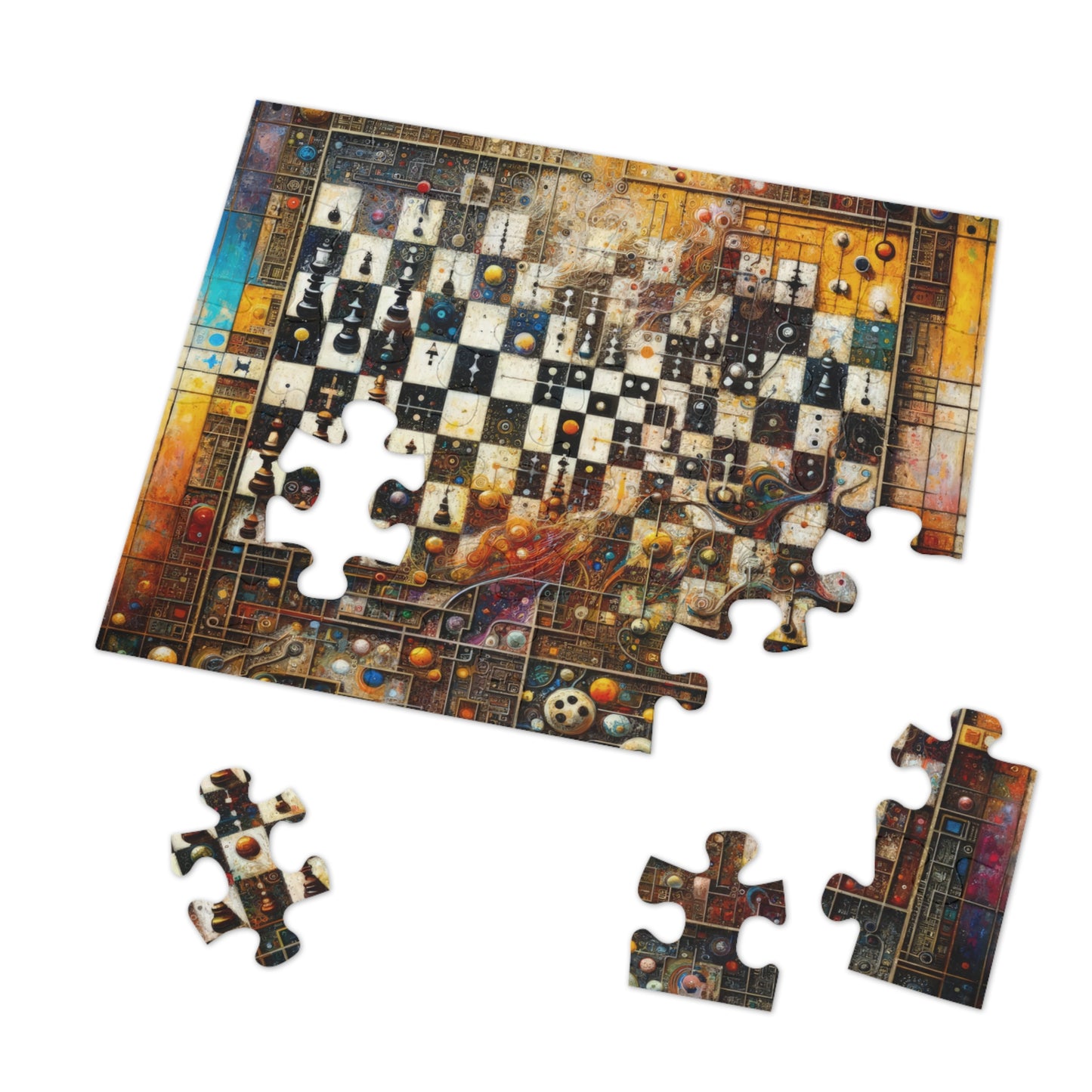 Cosmic Chess Integration Jigsaw Puzzle (30, 110, 252, 500,1000-Piece)