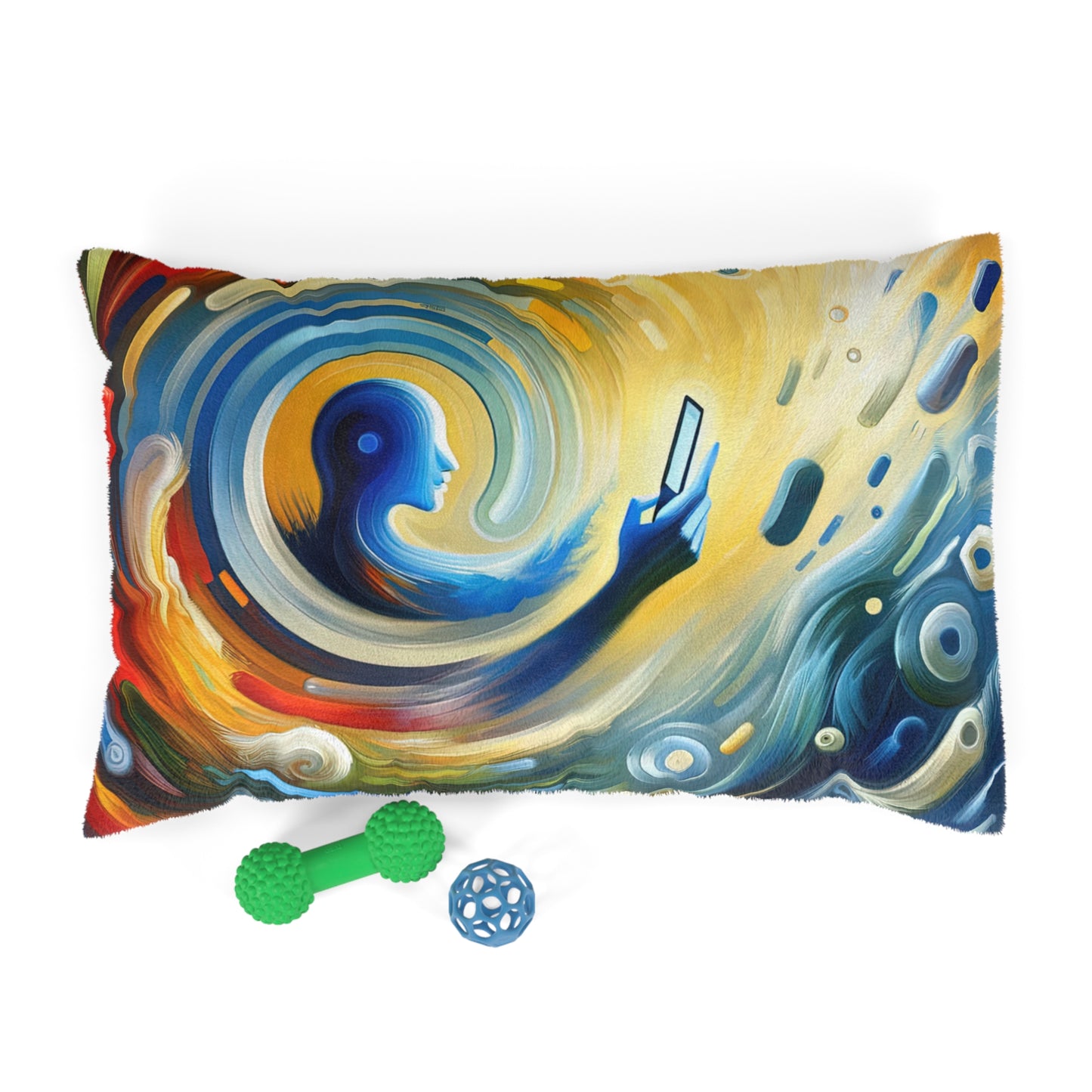 Swipe Connection Tachism Pet Bed