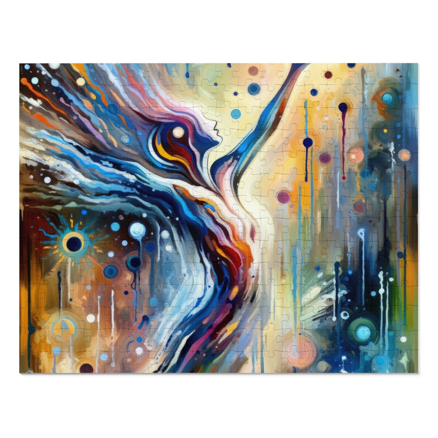 Journey Embrace Tachism Jigsaw Puzzle (30, 110, 252, 500,1000-Piece)