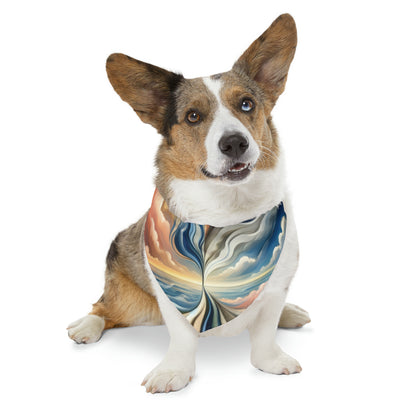 Tachism Confluence Harmony Pet Bandana Collar