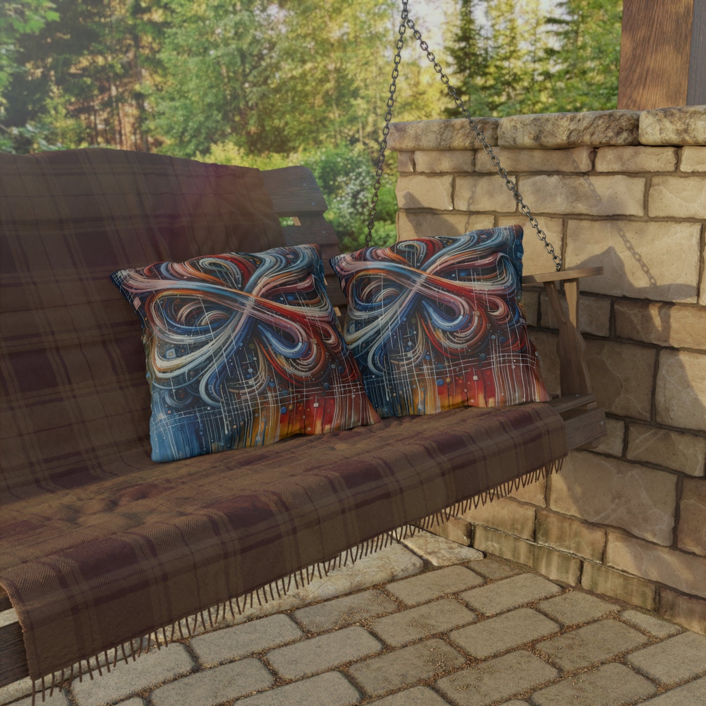 Humanity Tapestry Unification Outdoor Pillows