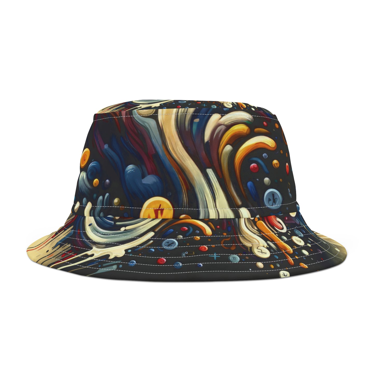 Abstract Financial Flux Bucket Hat (AOP)