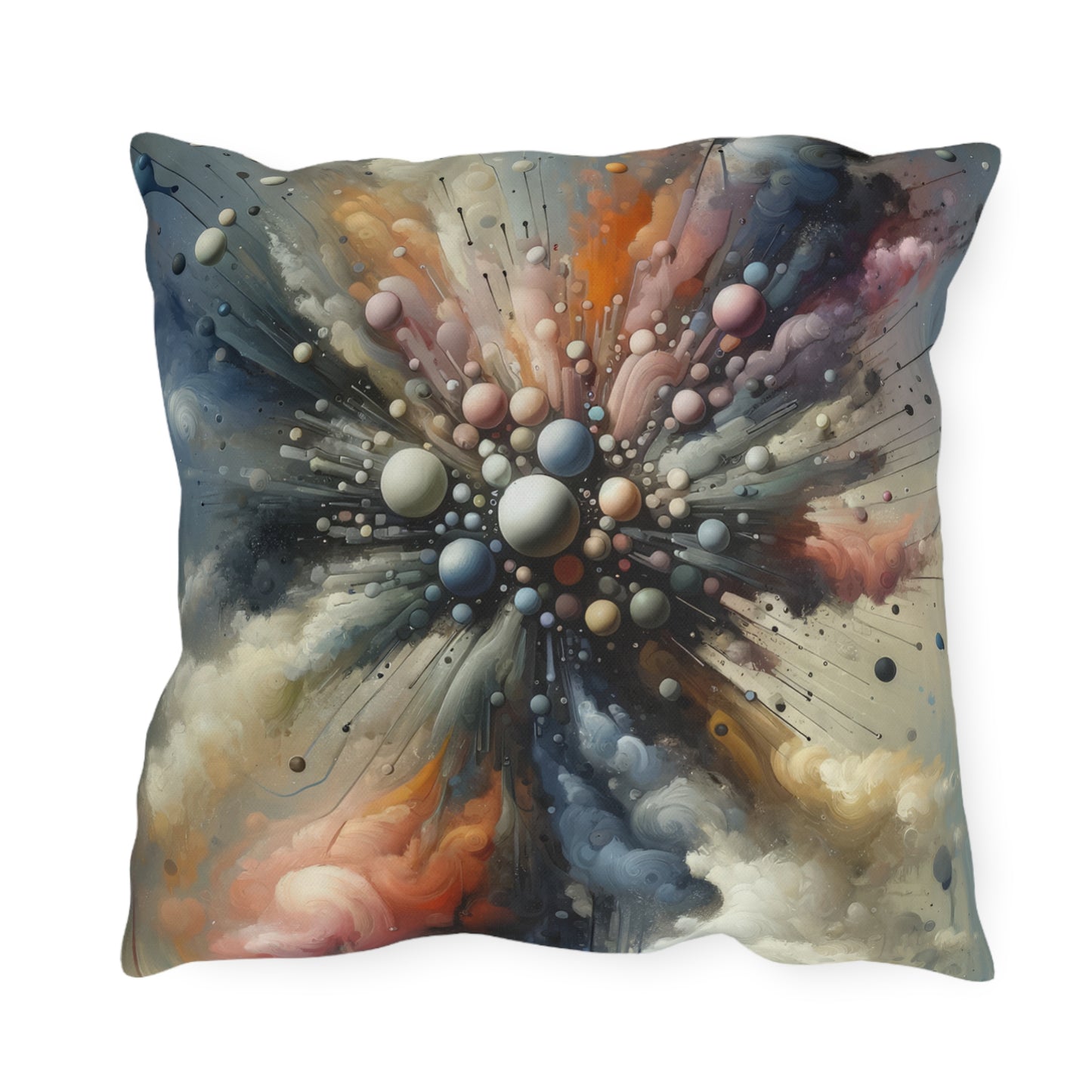 Impactful Deeds Ripple Outdoor Pillows