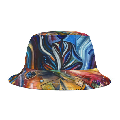 Digital Mindfulness Abstract Bucket Hat (AOP)