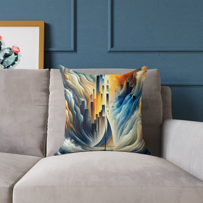 Beacon Sail Change Spun Polyester Pillow