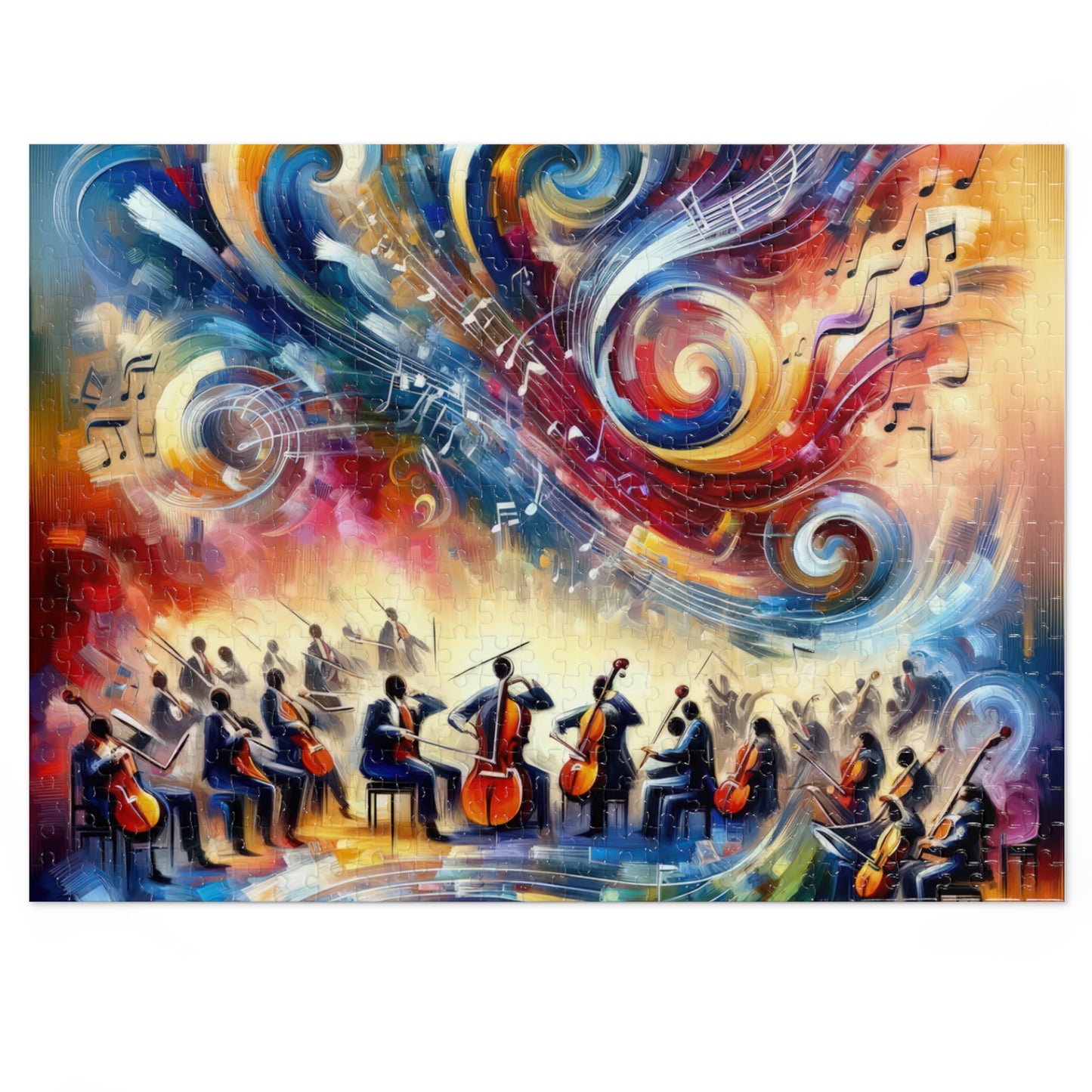 Vibrant Maestro Symphony Jigsaw Puzzle (30, 110, 252, 500,1000-Piece)