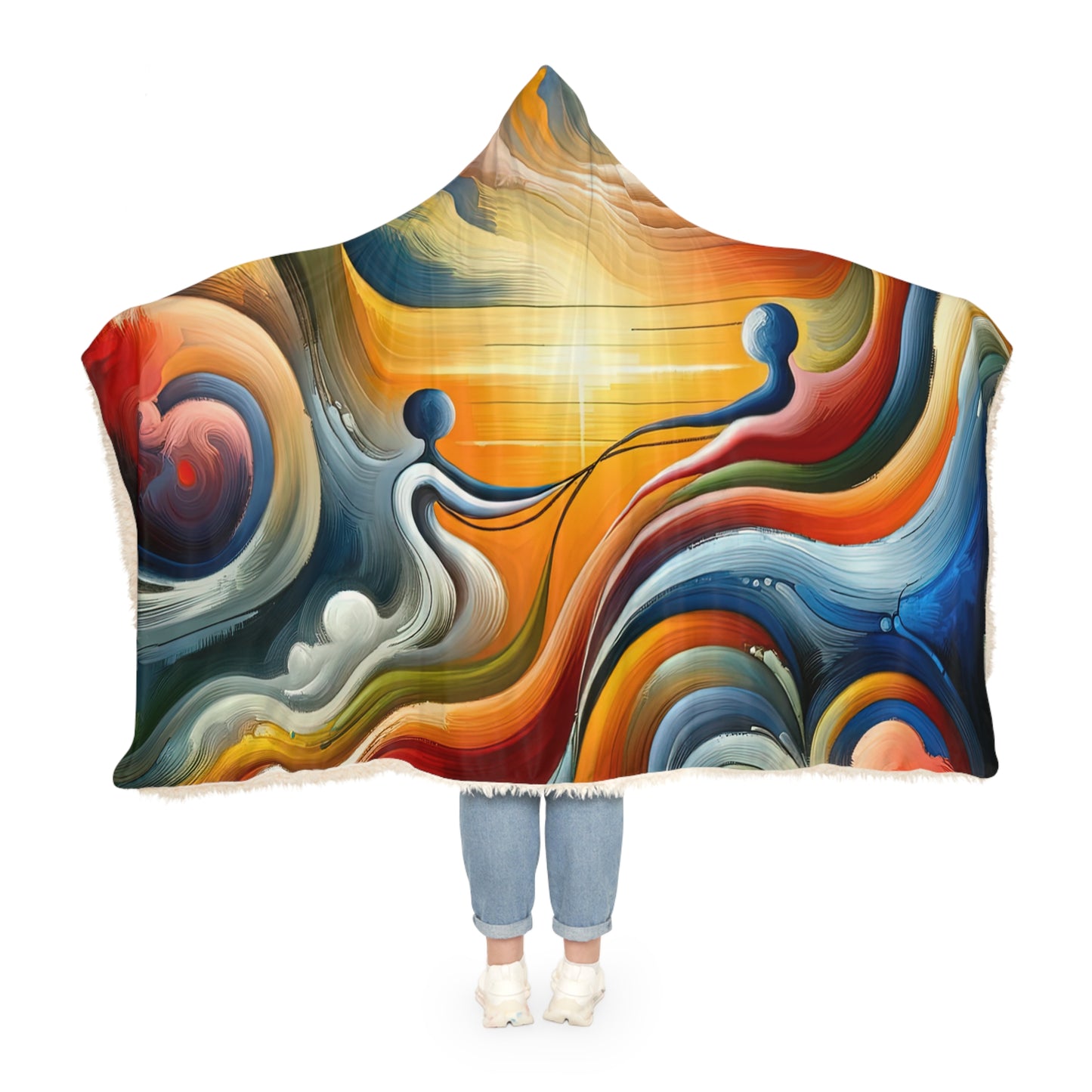 Empathetic Lifeline Abstract Snuggle Blanket