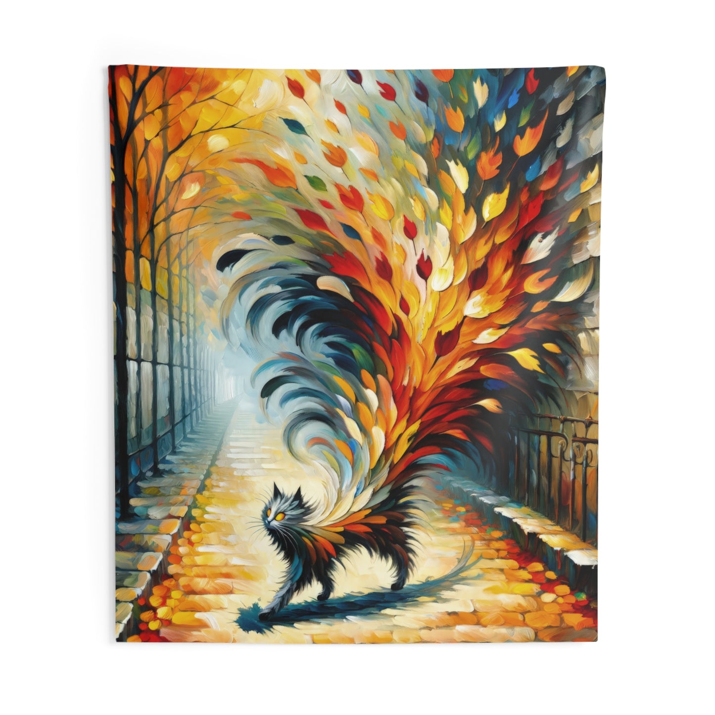 Autumn Whirlwind Escape Indoor Wall Tapestries