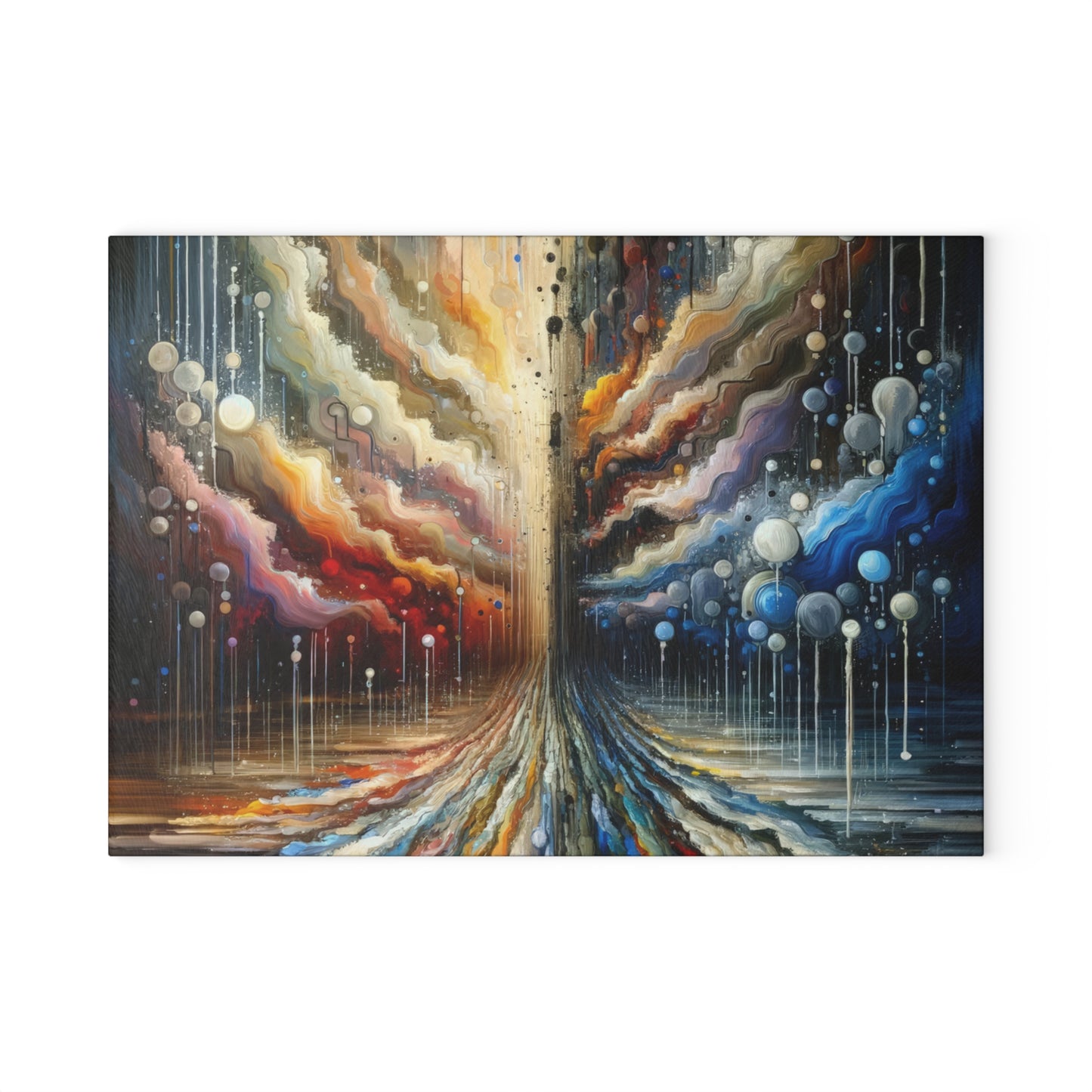 Linguistic Resonance Cascade Glass Cutting Board