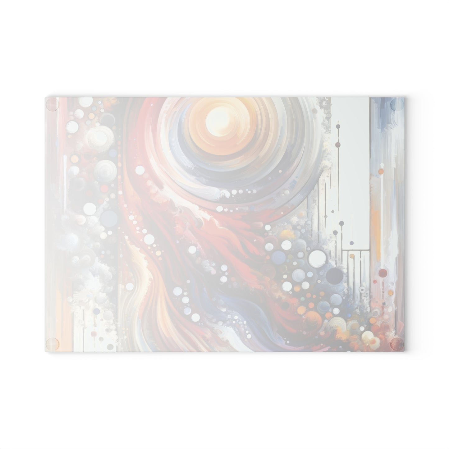 Harmonic Swirl Elegance Glass Cutting Board