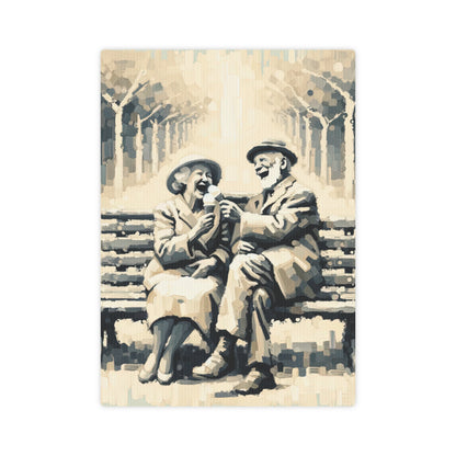 Joyful Companionship Serenity Canvas Photo Tile