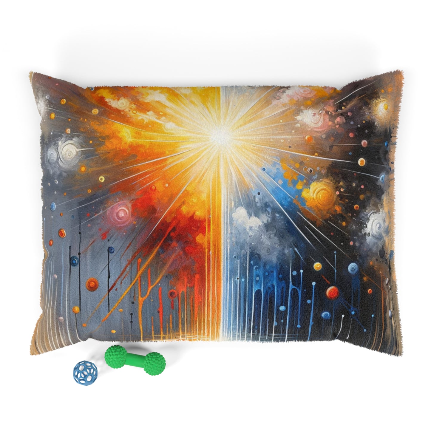 Luminous Abstract Tachism Pet Bed