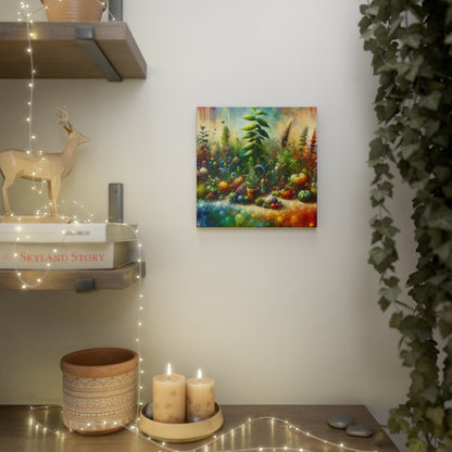 Communal Garden Microcosm Canvas Photo Tile