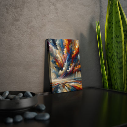 Grandiose Transformation Tachism Canvas Photo Tile