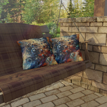 Tech Gratitude Fusion Outdoor Pillows