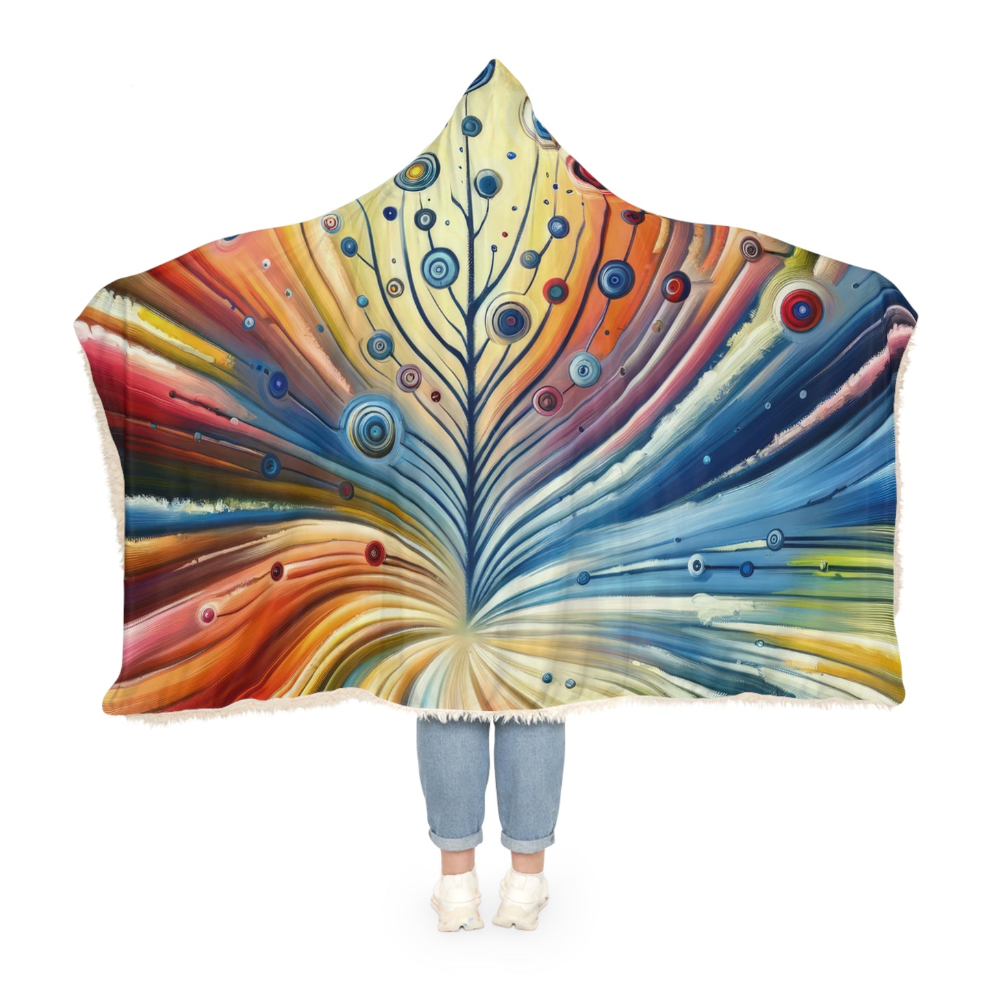 Sustainable Ripple Abstract Snuggle Blanket