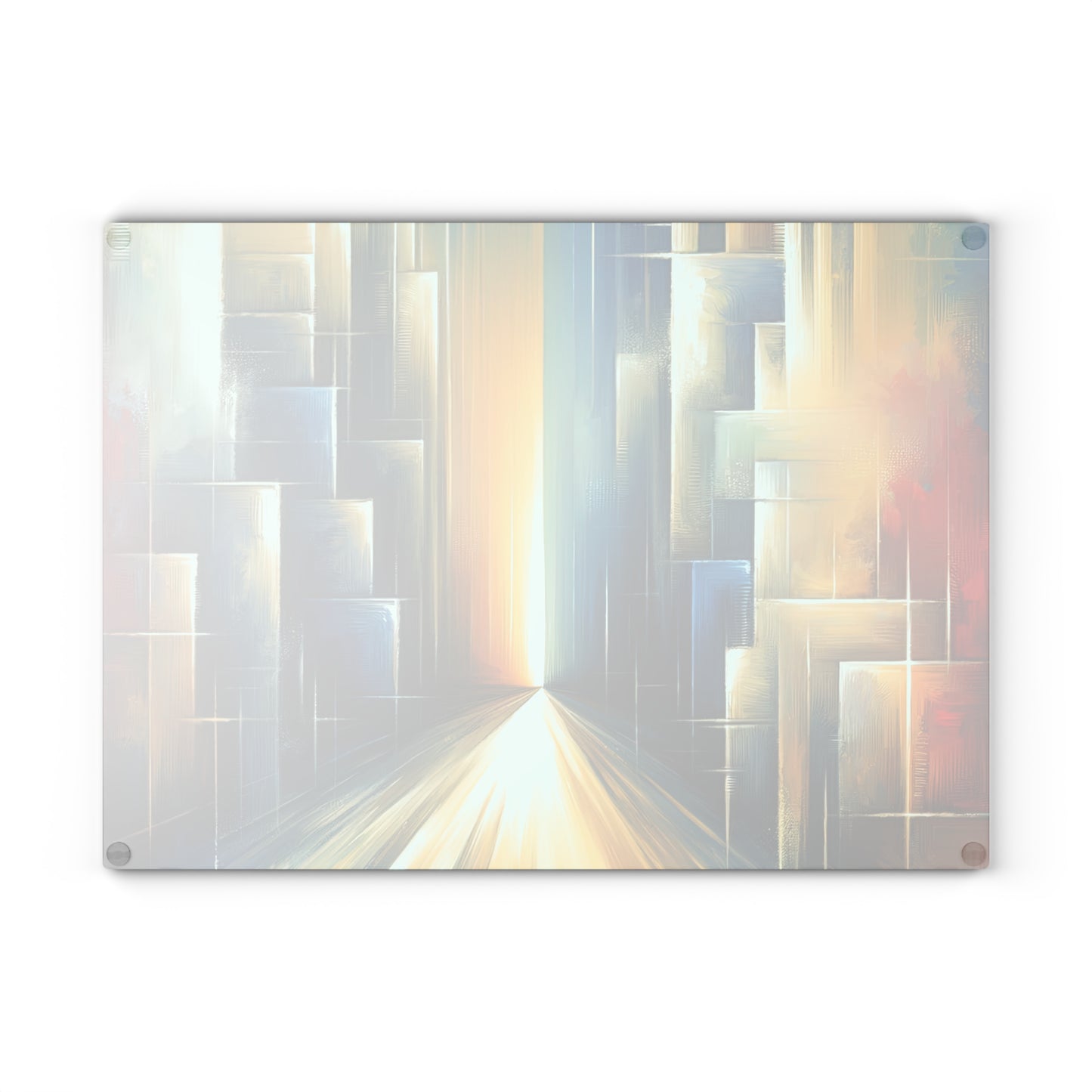 Echoes Dissolving Light Glass Cutting Board