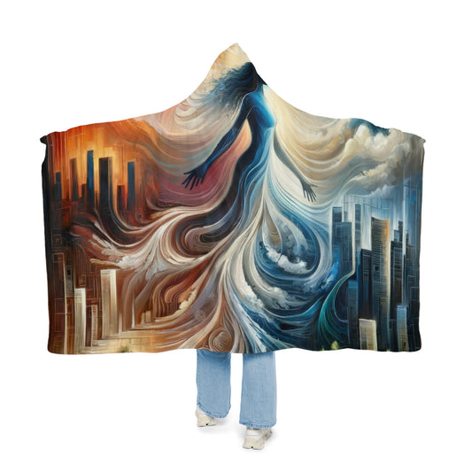 Transformative Tachism Emergence Snuggle Blanket