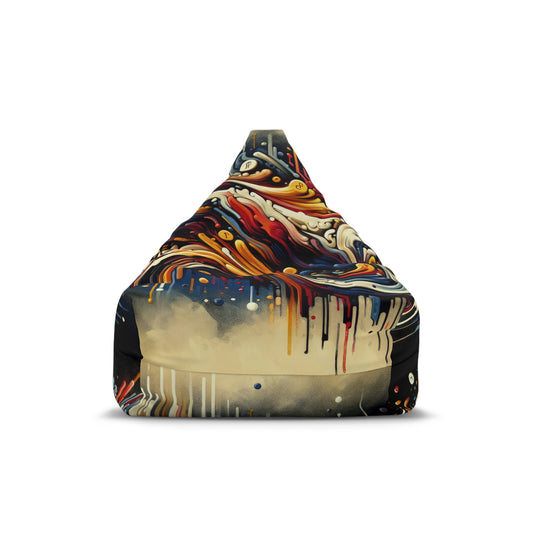 Abstract Financial Flux Bean Bag Chair Cover