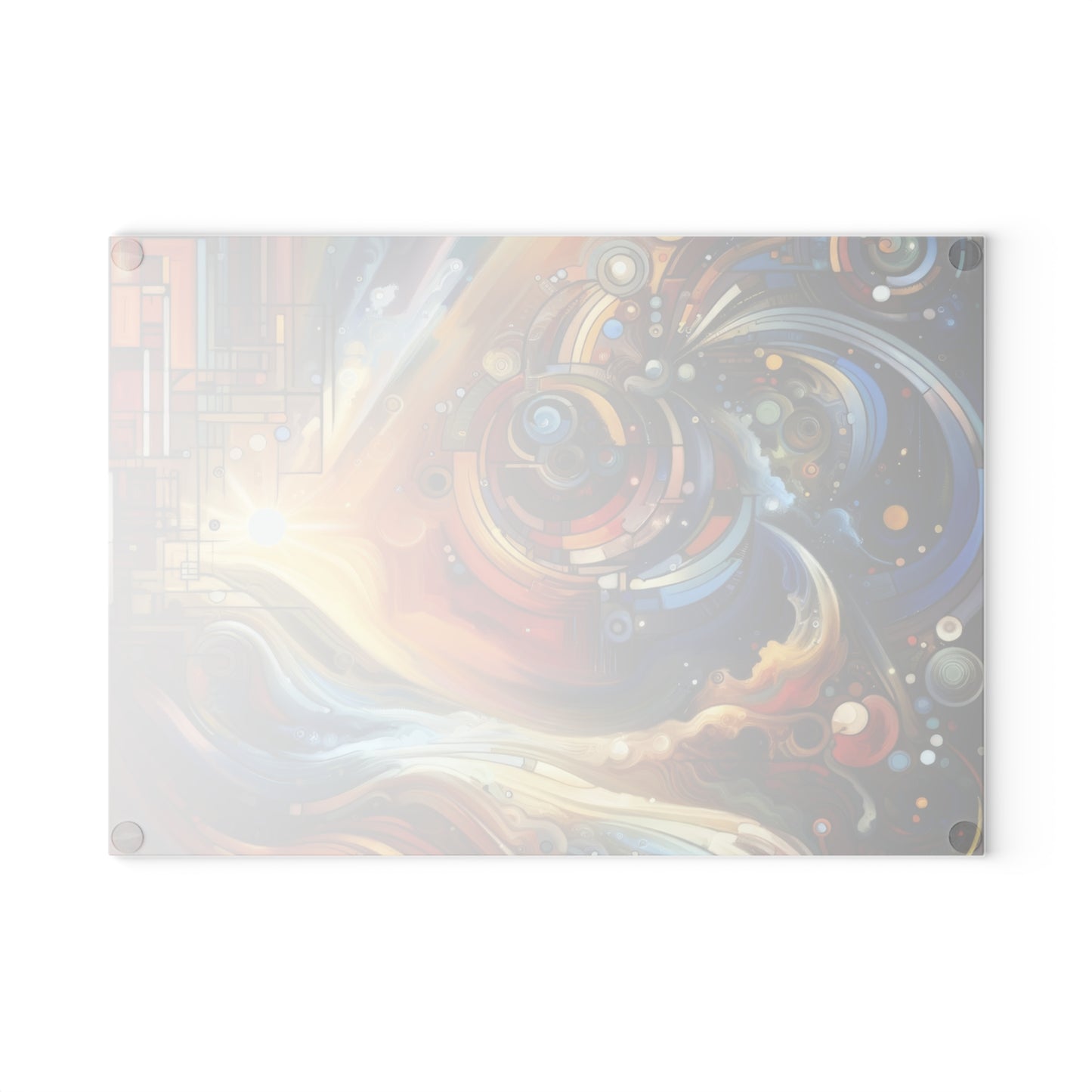 Ritualistic Growth Symphony Glass Cutting Board