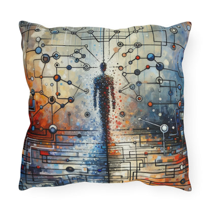 Technological Connectivity Bridge Outdoor Pillows