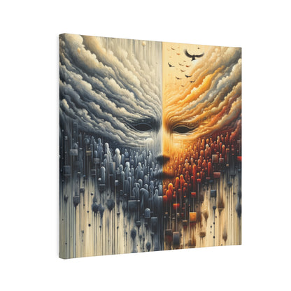 Subdued Revolutionary Currents Canvas Photo Tile