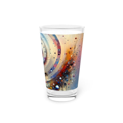 Conscious Rings Tachism Pint Glass, 16oz