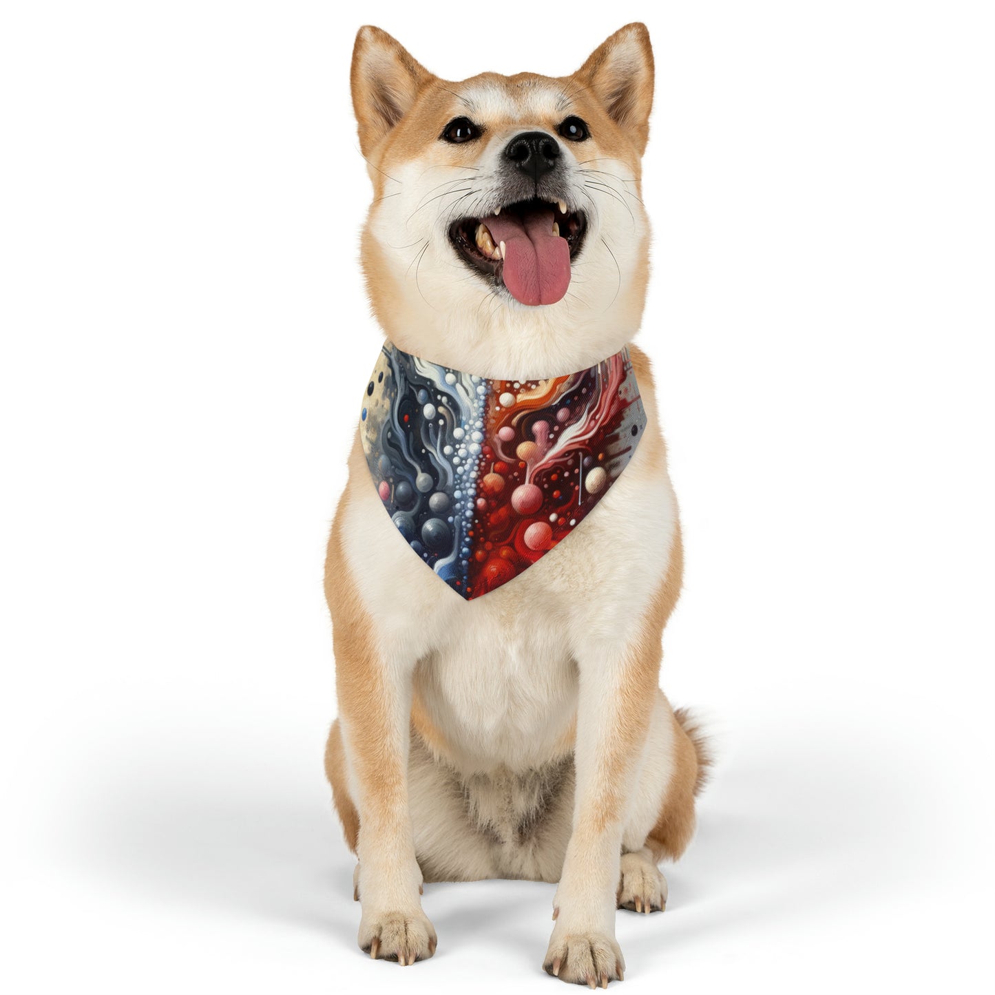 Symbiotic Exchange Abstract Pet Bandana Collar