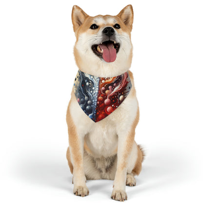 Symbiotic Exchange Abstract Pet Bandana Collar