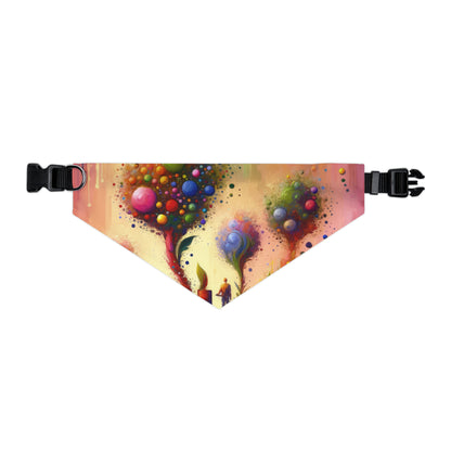 Vibrant Digital Arboriculture Pet Bandana Collar