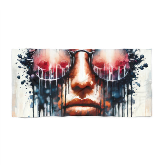 Perception Cleansing Tachism Beach Towel