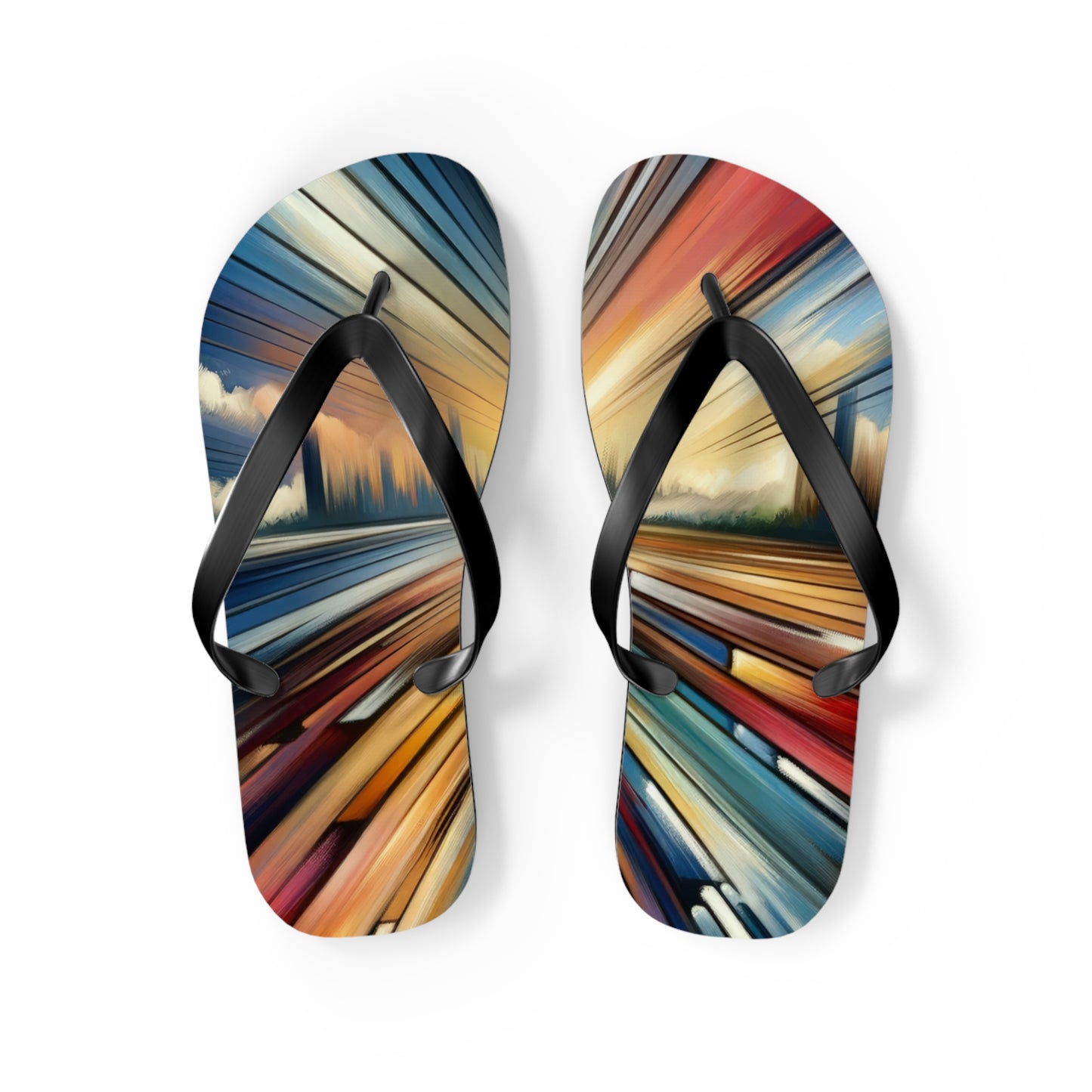 Strategic Horizon Tachism Flip Flops