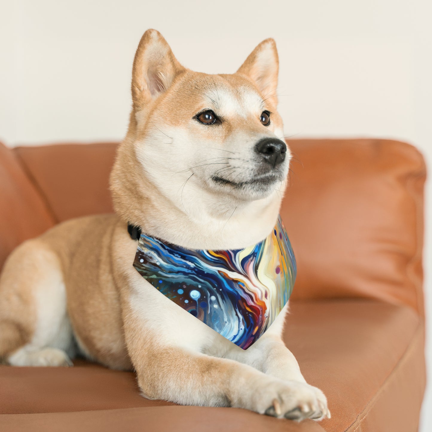 Journey Embrace Tachism Pet Bandana Collar