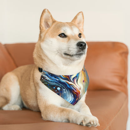 Journey Embrace Tachism Pet Bandana Collar