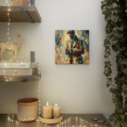 Urban Tachism Encounter Canvas Photo Tile