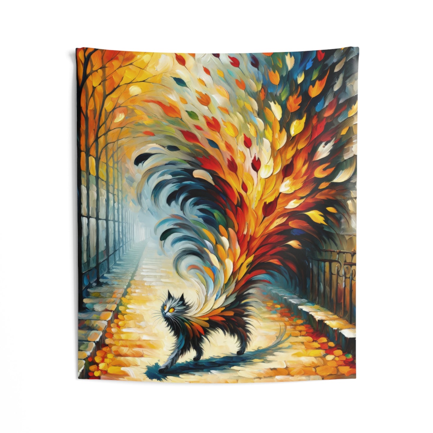 Autumn Whirlwind Escape Indoor Wall Tapestries