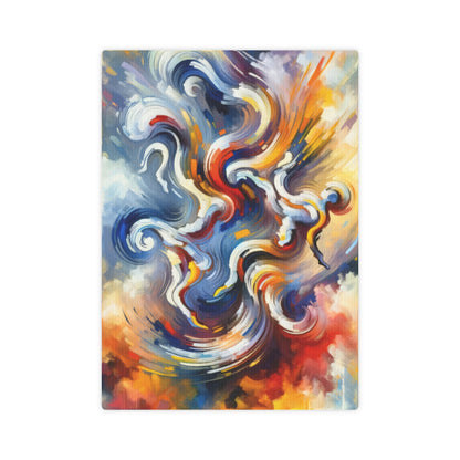 Dancing Disruption Tachism Canvas Photo Tile