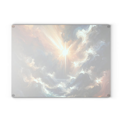 Tumultuous Sea Enlightenment Glass Cutting Board