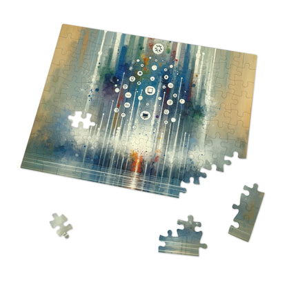 Tachism Digital Escape Jigsaw Puzzle (30, 110, 252, 500,1000-Piece)
