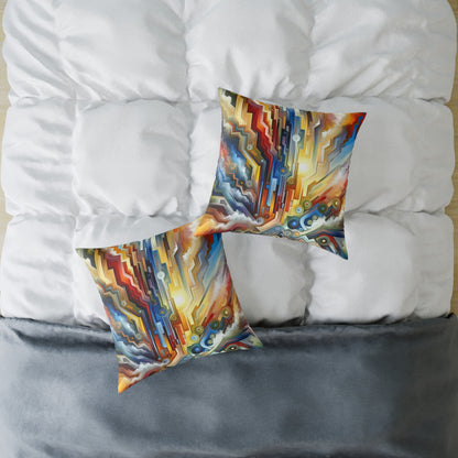 Unity Abstract Vibrancy Spun Polyester Pillow