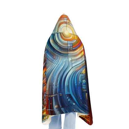 Digital Tachism Connectivity Snuggle Blanket