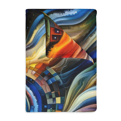 Awakening Spiral Empowerment Velveteen Microfiber Blanket (Two-sided print)
