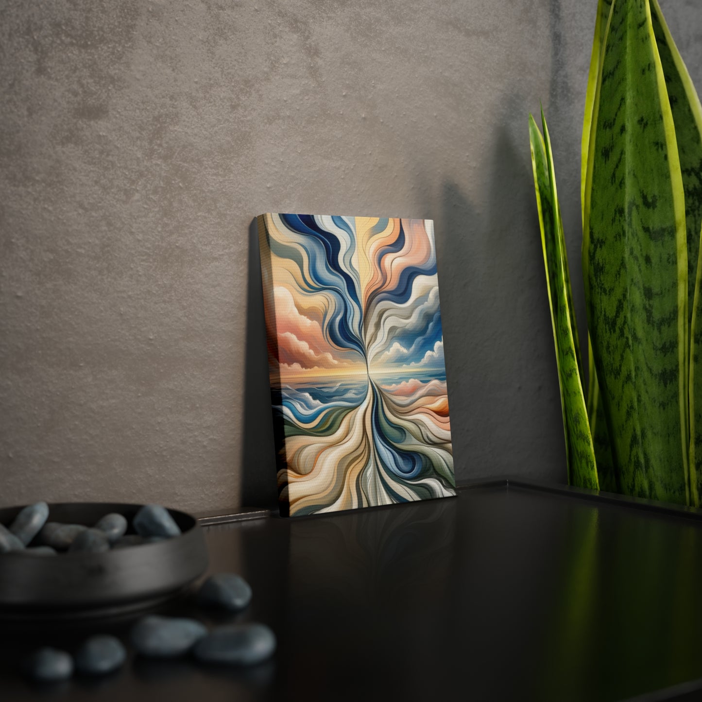 Tachism Confluence Harmony Canvas Photo Tile