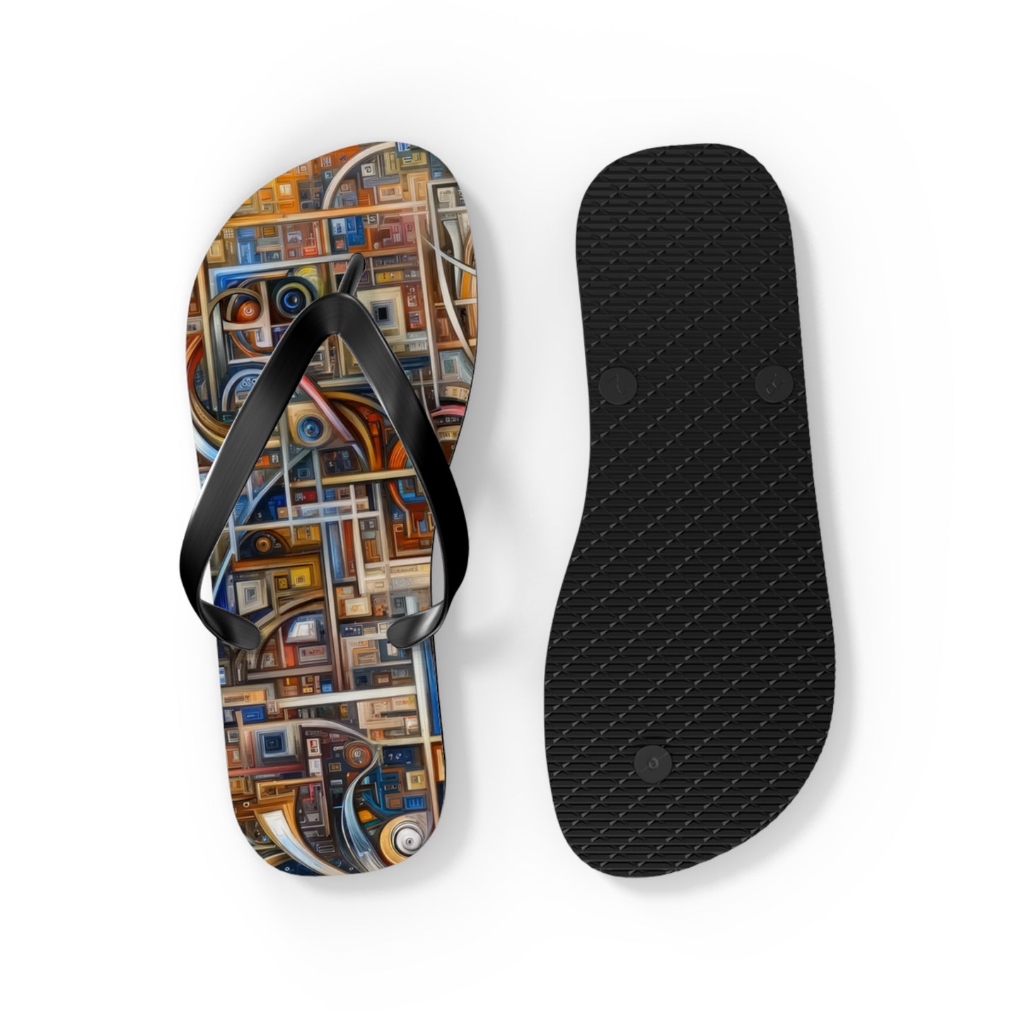 Intricate Life Tapestry Flip Flops