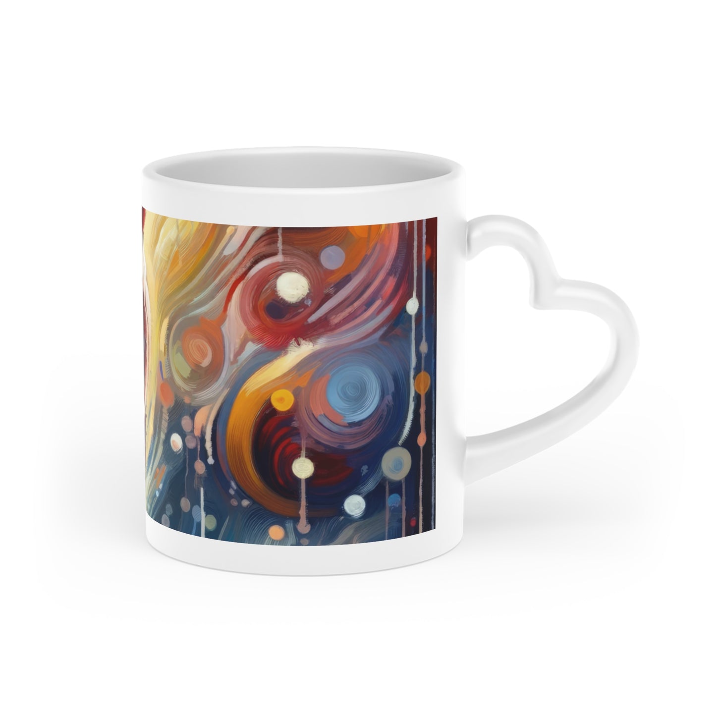 Wholehearted Divine Dance Heart-Shaped Mug