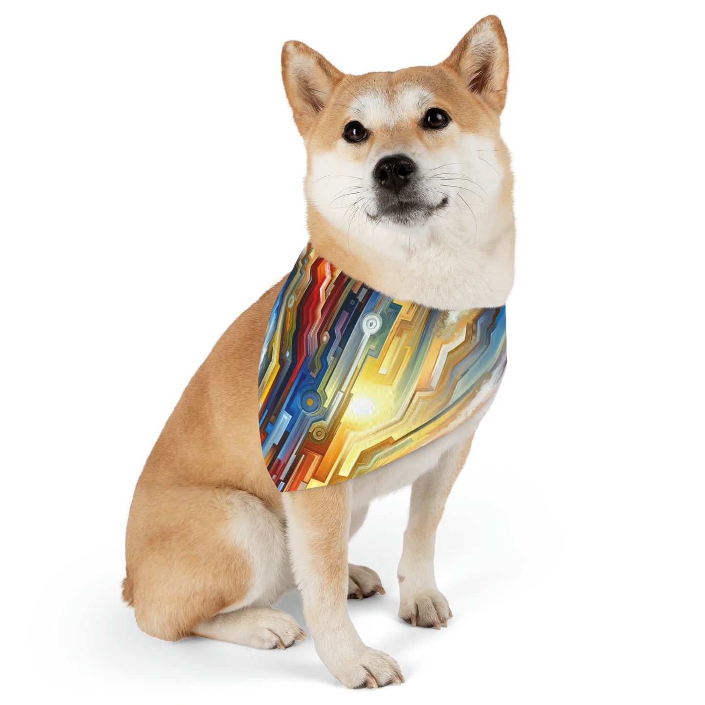Unity Abstract Vibrancy Pet Bandana Collar