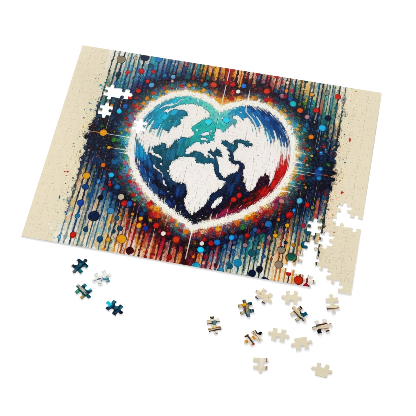 Heartbeats Synchronizing Peace Jigsaw Puzzle (30, 110, 252, 500,1000-Piece)